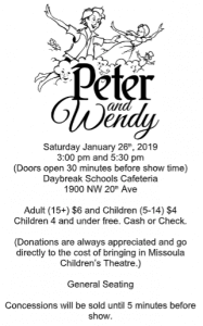 Peter and Wendy performance