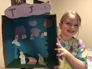 PVP student shows her book club diorama