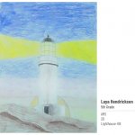 pastel drawing of a lighthouse