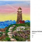detailed lighthouse colorful sunset
