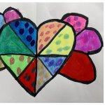 heart colors with outlines