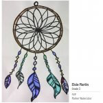dream catcher with feathers art