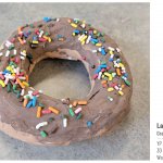 clay donut 3d with sprinkles