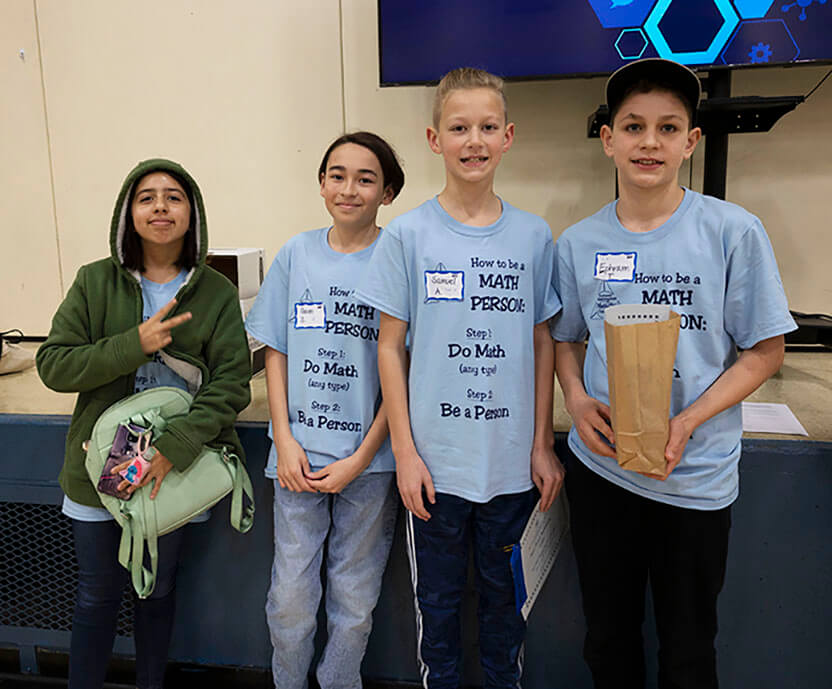 First place sixth grade team at the 2023 SW WA Math Challenge