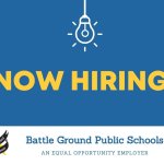 Now hiring! Battle Ground Public Schools. Equal opportunity employer