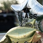Balloons that say "Class of 2023"