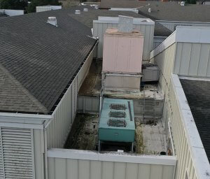 HVAC unit on roof at Maple Grove Primary