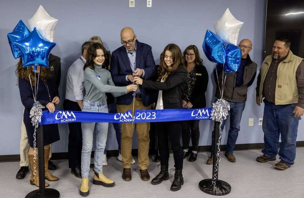 Ribbon cutting for the new CAM Academy campus