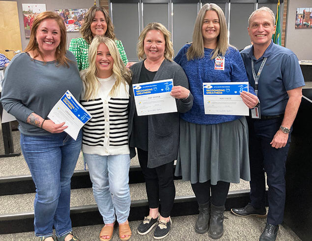Recipients of the April 2024 Employee Recognition Awards
